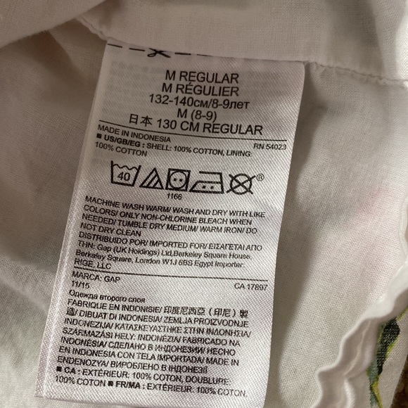 Gap kids girls lined floral dress - Picture 6 of 7